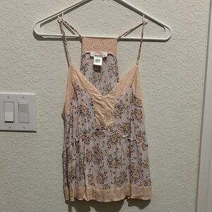 URBAN Romantics Pink and Cream Floral Camisole